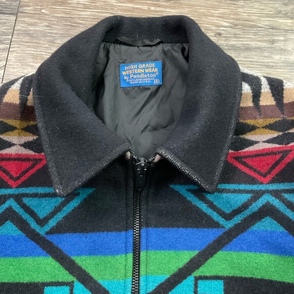 Pendleton Wool Navajo Jacket Full Zip Mens Sz S - Picture 3 of 11